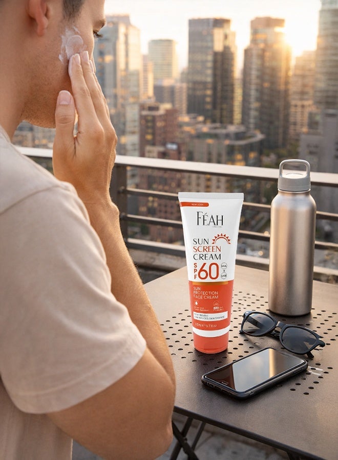 FEAH Sunblock SPF 60 170ML | High Protection Broad Spectrum Sunscreen | UVA & UVB Defense Sun Cream in Tube | Lightweight Daily Sun Protection for Face & Body - Image 4