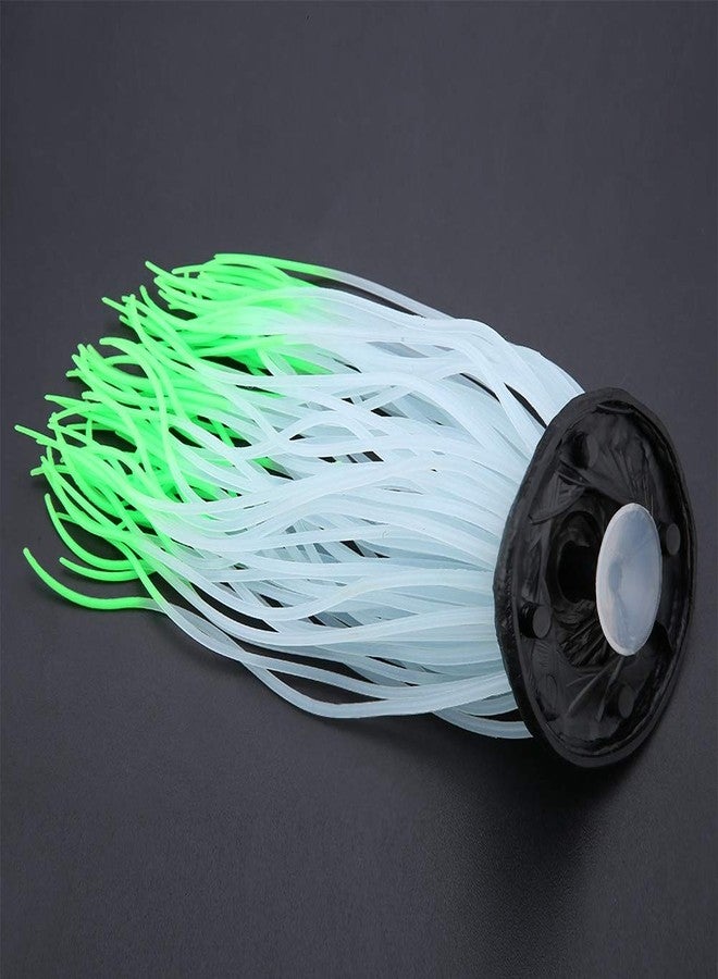 AYNEFY Simulation Artificial Silicone Sea Anemone Decor,Aquarium Luminous Coral Ornament Fluorescent Sea Anemone Decoration for Fish Aquarium Landscaping Decor - Image 5