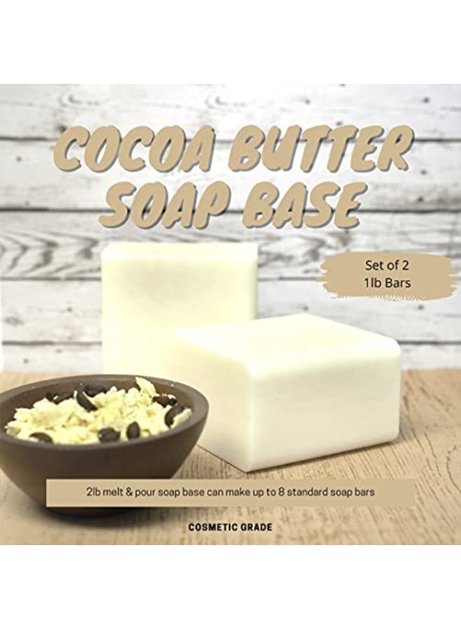 ClearLee Cocoa Butter Melt and Pour Soap Base Cosmetic Grade Natural Bar 2lb - Image 3