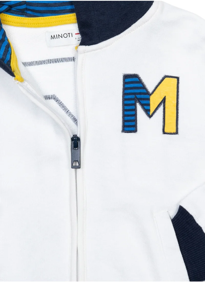 MINOTI Kids Zipped Hooded Sweatshirt