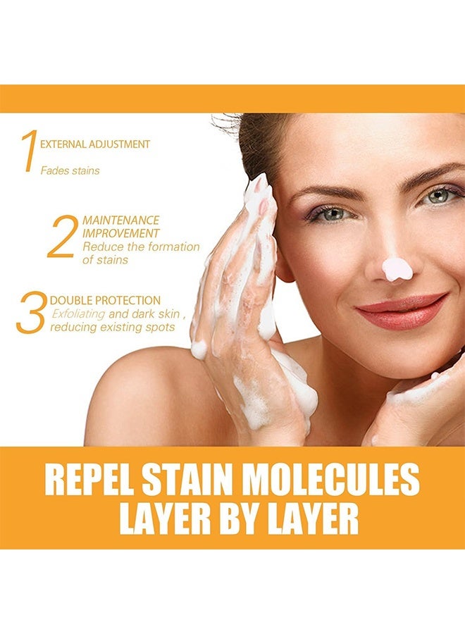حمض الكوجيك صابون حمض كوجيك لـ Hyperpigment Ation 100g ، صابون كوجيك مع الجلوتاثيون ، الكولاجين ، فيتامين C ، شرائط الصابون الطبيعية مع الكركم ، لـ Crreciton السلاسة الداكنة (حزمة 2 ، برتقال) - Image 5