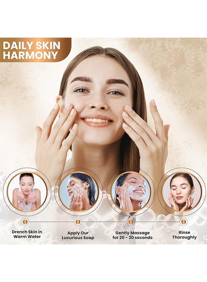 حمض الكوجيك صابون حمض كوجيك لـ Hyperpigment Ation 100g ، صابون كوجيك مع الجلوتاثيون ، الكولاجين ، فيتامين C ، شرائط الصابون الطبيعية مع الكركم ، لـ Crreciton السلاسة الداكنة (حزمة 2 ، برتقال) - Image 3