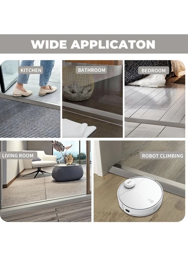 39.37 Inch Walnut PVC Floor Transition Strip Self Adhesive Threshold Ramp For Home Use - Image 5