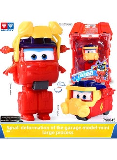 Audi Genuine Super Flying Man Mini Transforming Toy Robot Le Di Duoduo Cool Flying Little Love Bag Sheriff Small Size-Color:790045Small Deformation Of The Library-super Wings-large Cheng