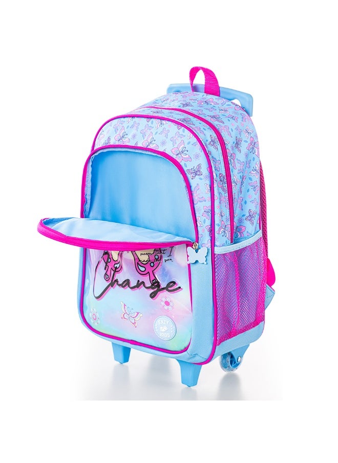 Eazy Kids Eazy Kids Set of 5 Trolley 16" School Bag Combo - Butterfly  - Image 3