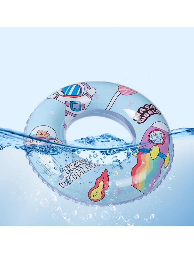 عوامة سباحة للأطفال قابلة للنفخ، عوامات سباحة مطبوعة من الكرتون، مناسبة للأطفال من سن 1 إلى 6 سنوات - Image 1