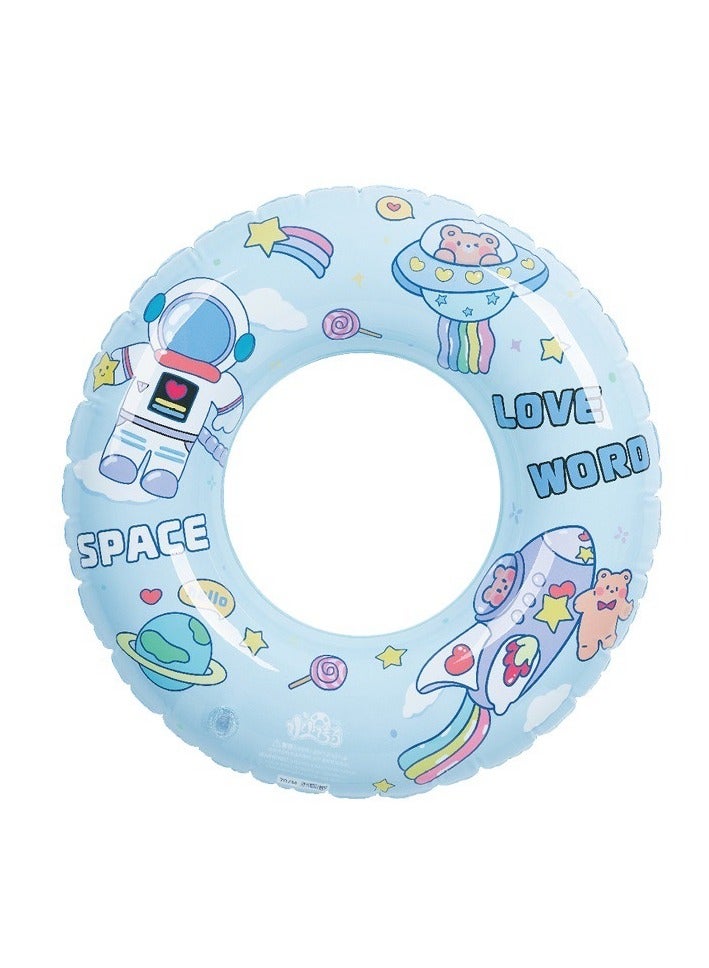 عوامة سباحة للأطفال قابلة للنفخ، عوامات سباحة مطبوعة من الكرتون، مناسبة للأطفال من سن 1 إلى 6 سنوات - Image 4