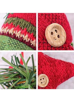TAPIT 6 Pcs Christmas Plush Felt Christmas Ornaments for Christmas Tree Ornament Knitted fabric Christmas Pendant Hanging Decor DIYs for Christmas Trees Wreath Xmas Party Home Decor  - Image 4