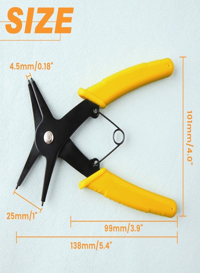 LEONTOOL 2 in 1 Snap Ring Pliers - Internal & External Circlip Pliers for 10-40mm Snap Rings - Image 4