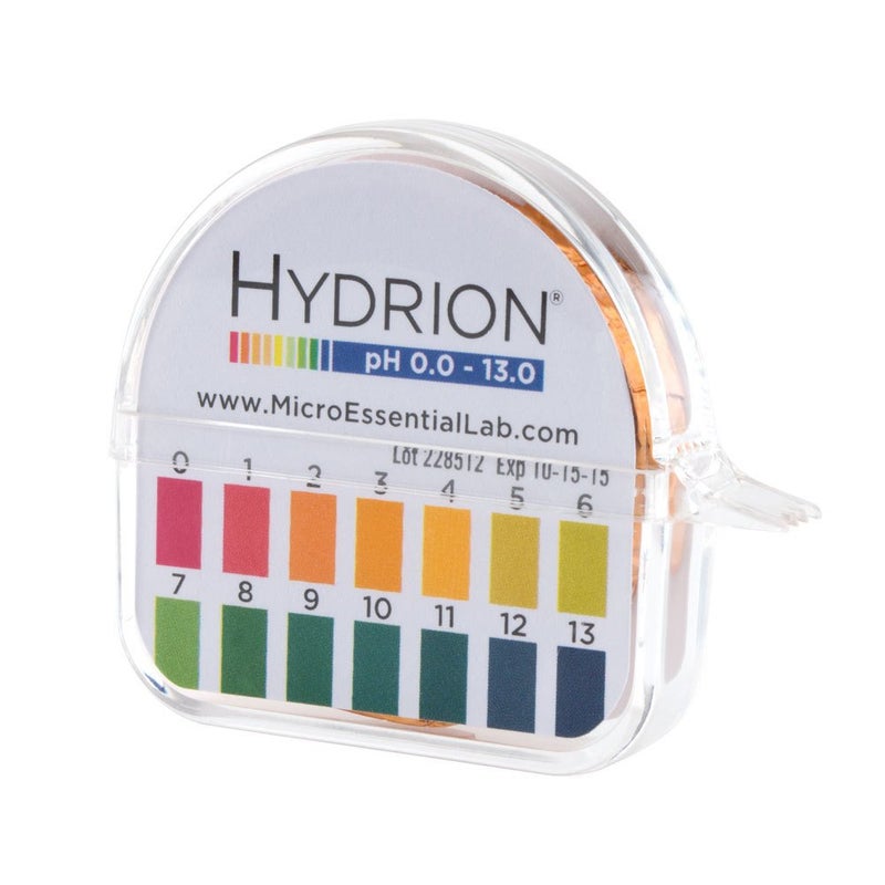 MicroEssential Hydrion Ph Paper (93) with Dispenser and Color Chart - Full Range Insta Chek ph- 0-13