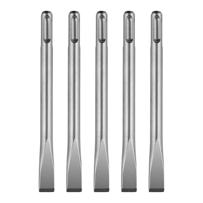 SDS Plus Chisel Set 5 Pieces Flat Chisel 140 x 20mm for Tile Removal Concrete Construction Tool - Image 1