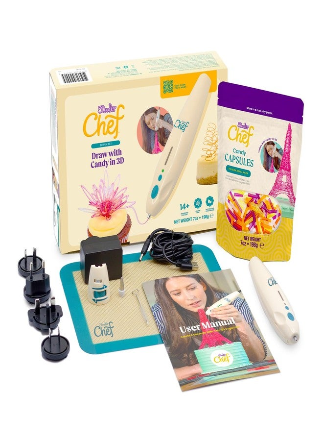 3Doodler Chef 3D Candy Pen Set, Includes Refill Candy Capsules, Suitable for Vegetarians - Image 1