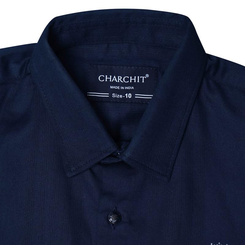 CHARCHIT Boys Cotton Full Sleeves Solid Shirt - Image 5