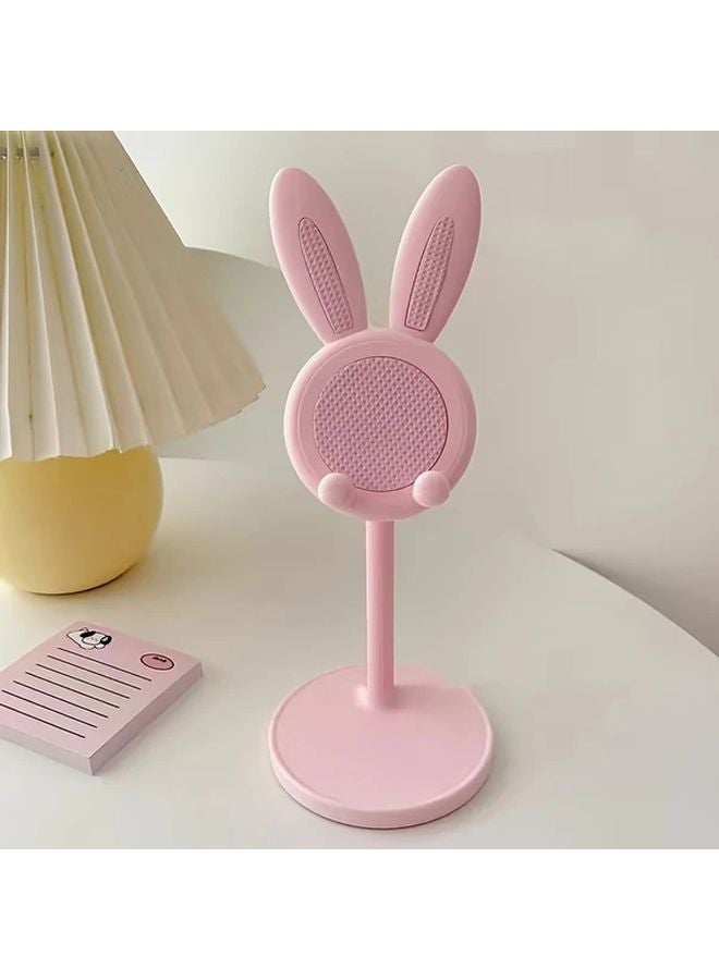White Flexible Rabbit Ears Phone Stand Universal Desktop Mobile Holder For Selfie Live Streaming - Image 4