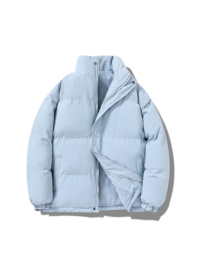 Winter Cotton-padded Clothes Men's Vertical Collar Bread Suit Casual Loose Warm-keeping Cotton-padded Coat Men's Thickened Cotton-padded Coat Couple's Youth Coat Trendy