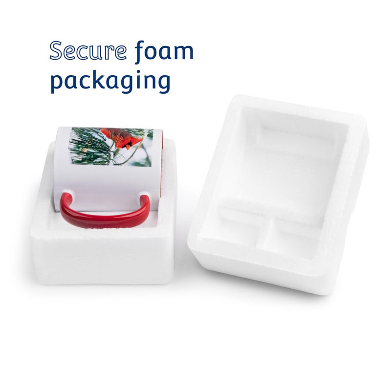 3dRose "Cute Cartoon Bumble Bee" Two Tone Blue Mug, 11 oz, Blue - Image 5