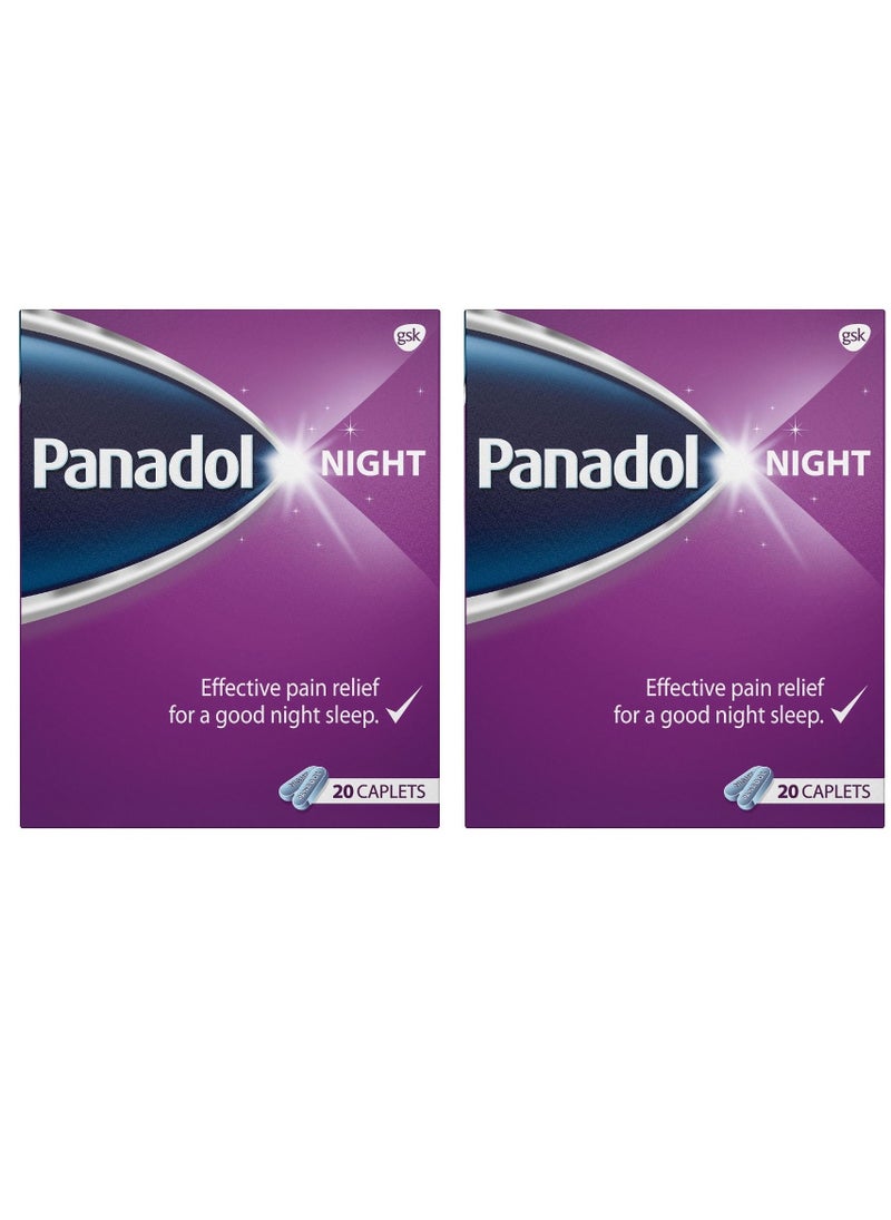 Panadol Pack of 2 Panadol Night 20 tablets  - Image 1