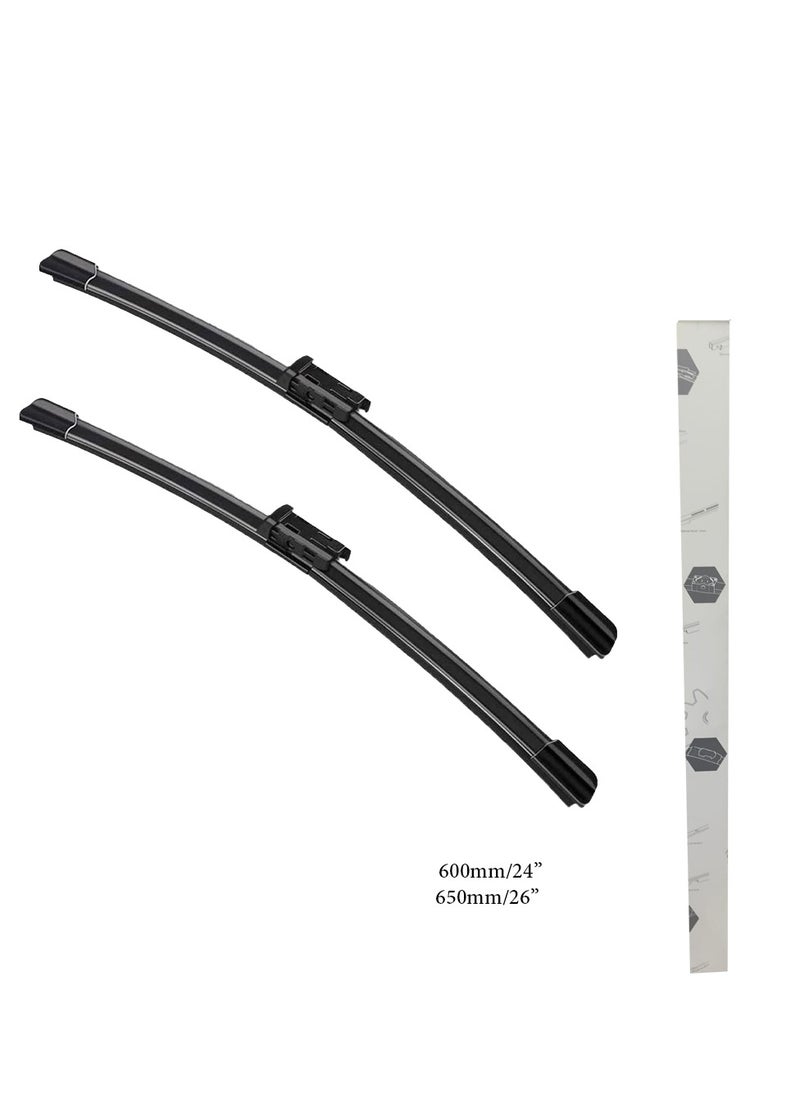 general brand - Car Windshield Wiper Set, High Quality Material, Size 600 Mm 24 Inch - 450 Mm 18 Inch, 2 Pieces Opel Astra J - Image 1
