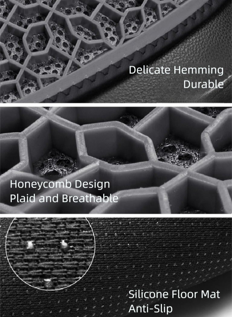 【وسادة مقعد سيليكون】 تصميم قرص العسل السميك للغاية لتخفيف الضغط وعدم الانزلاق والتنفس - مثالي لكراسي المكتب ومقاعد السيارة والكراسي المتحركة والمنزل والسفر - Image 4