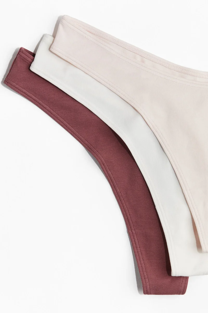 H&M 10-pack cotton thong briefs