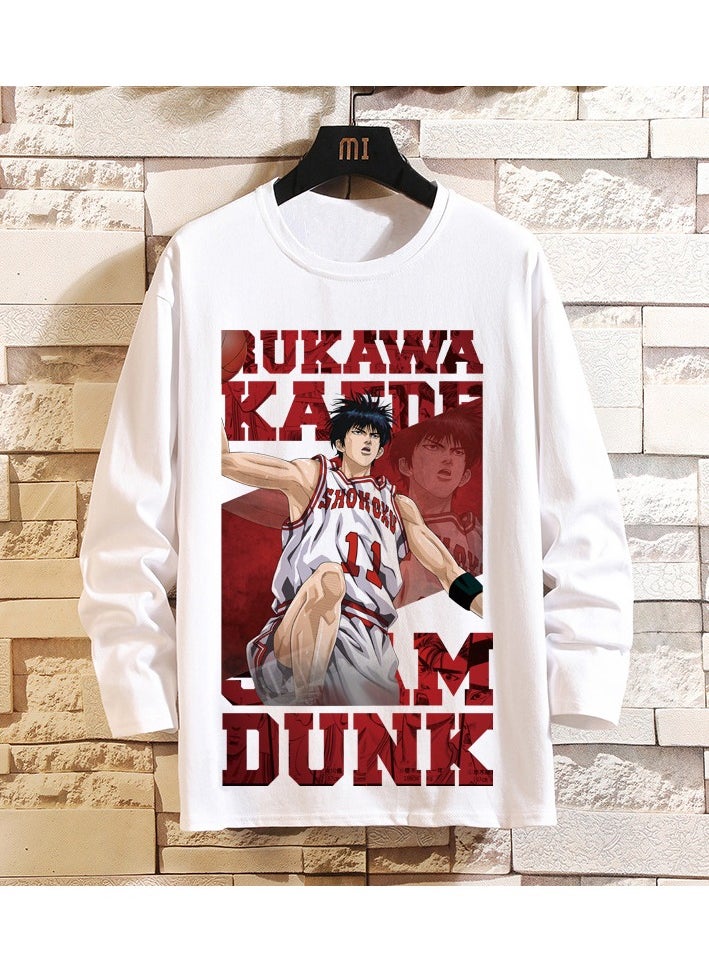 KUYING New Slam Dunk Master Loose Casual Long Sleeve Bottom Shirt  - Image 1