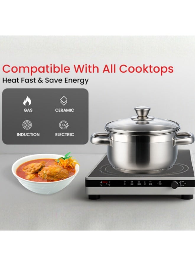 Pentola Set of 6 Pots set- Stainless Steel - Image 2