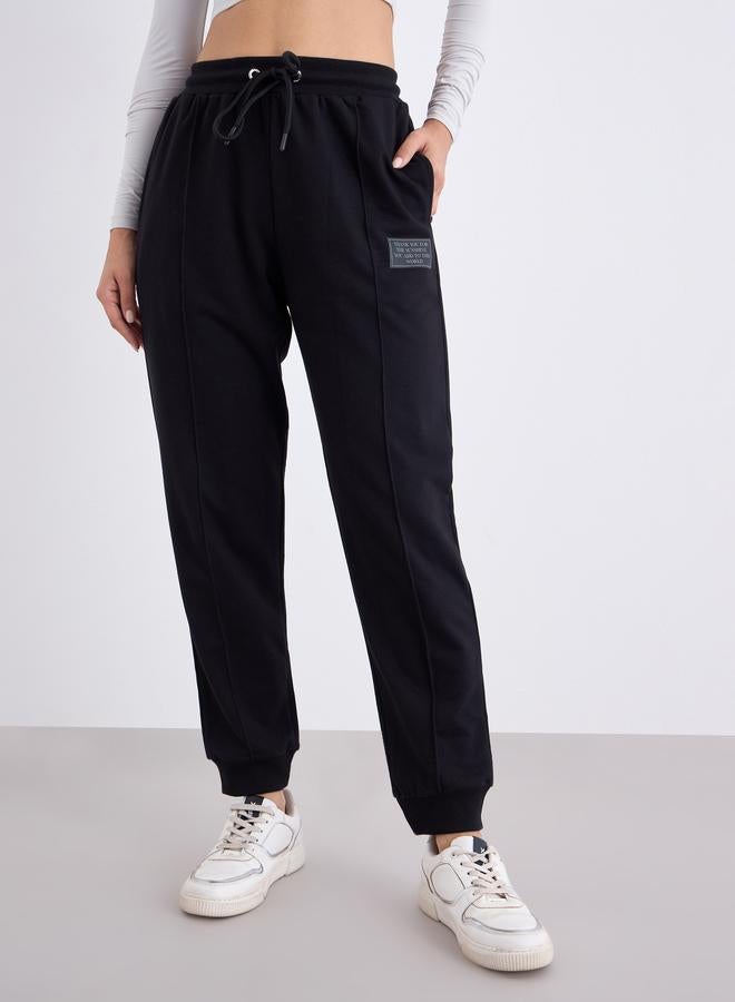 Styli Women Black Relaxed Fit Joggers - Image 3