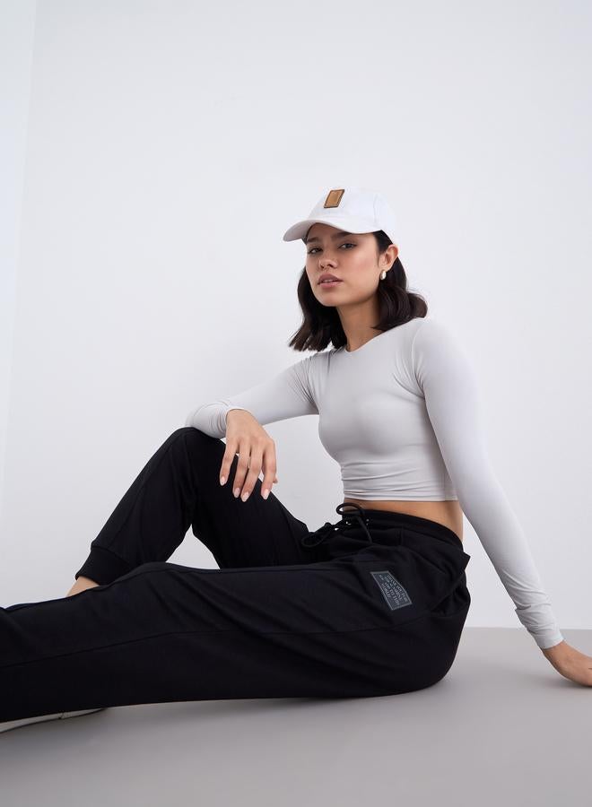 Styli Women Black Relaxed Fit Joggers - Image 2