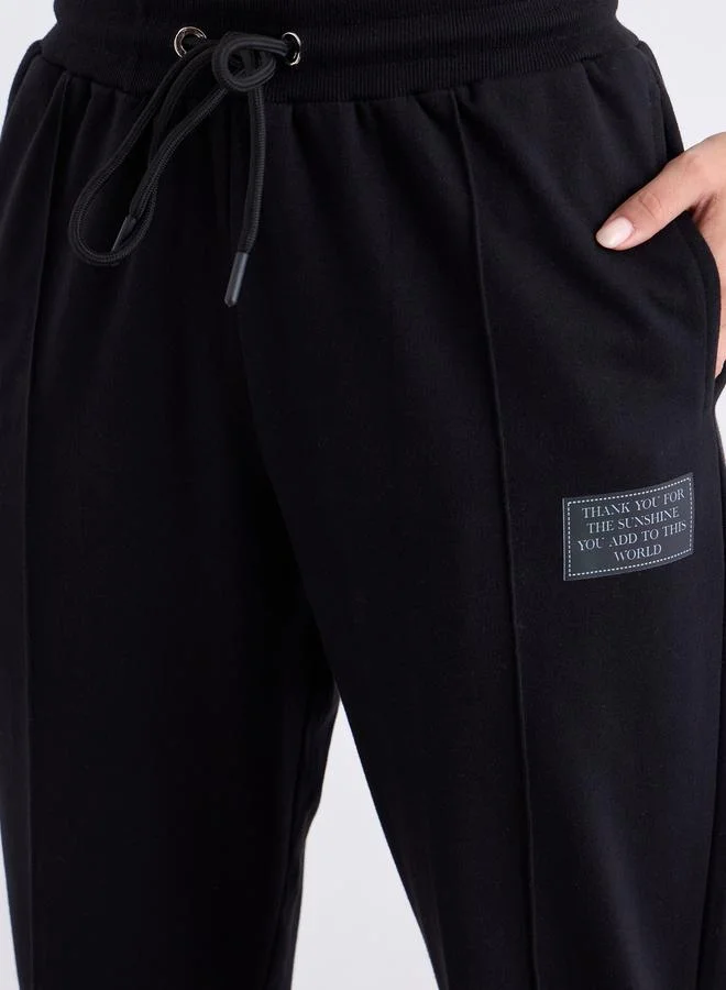Styli Women Black Relaxed Fit Joggers