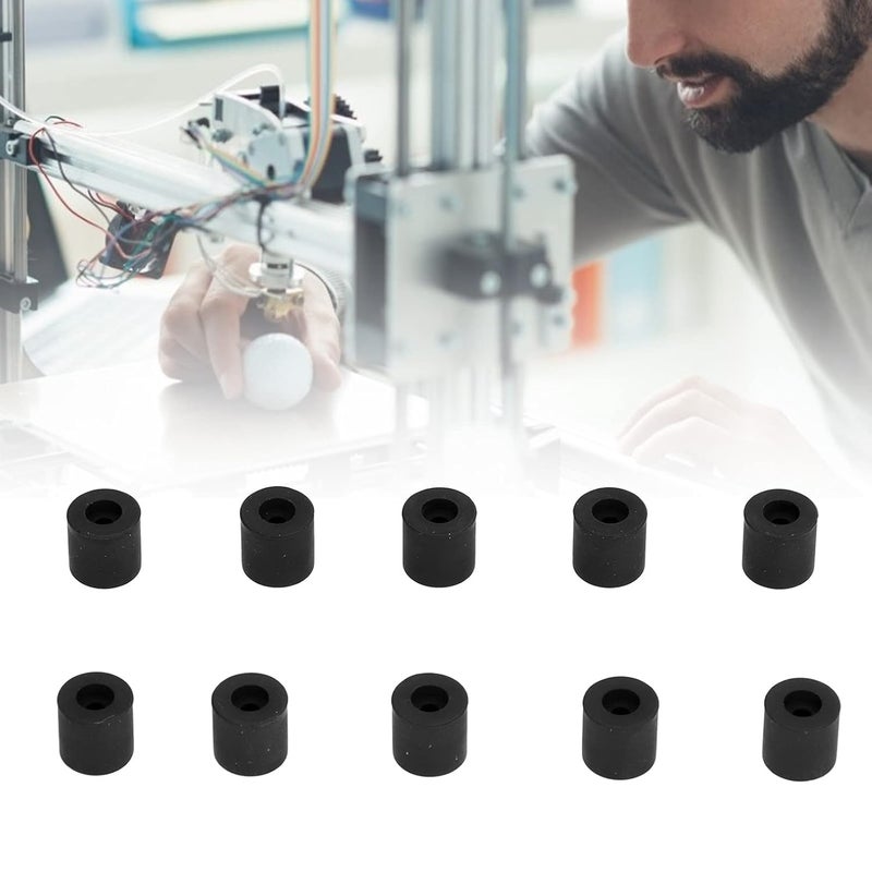 10 قطعة من أعمدة التسوية السوداء المصنوعة من السيليكون لسرير التسخين للطابعة ثلاثية الأبعاد - Image 5