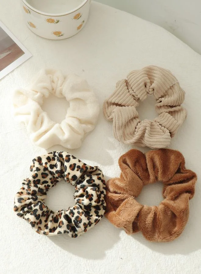 تايك تو مجموعة من 4 ربطات شعر متنوعة