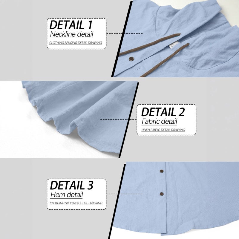Men's Cotton Hooded Long Sleeve T-Shirt - Image 2
