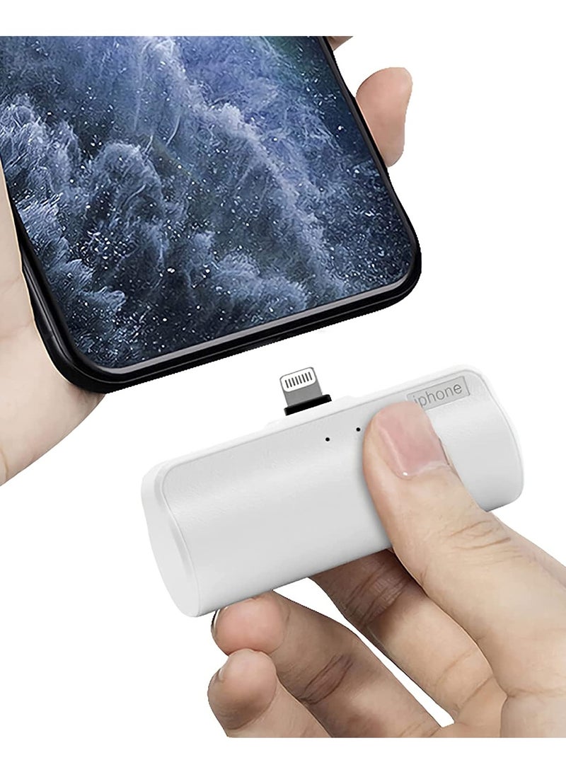 Mini Wireless Power Bank - 5000mAh (White) - Image 1
