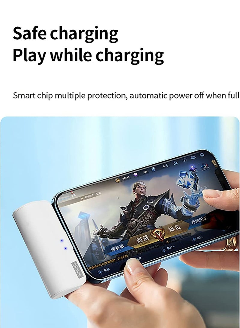 Mini Wireless Power Bank - 5000mAh (White) - Image 5