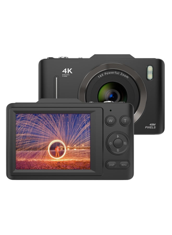 Generic H16 Digital Camera CCD Student Camera 4K SLR Camera 2.8 Inch HD Screen Wholesale-Body Color:H16 Black (standard Without TF Card)  - Image 1