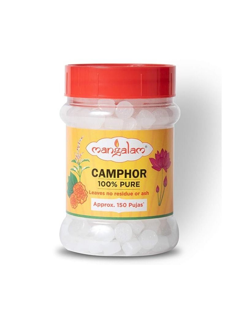 Mangalam Camphor Tablet 100g Jar - Image 1
