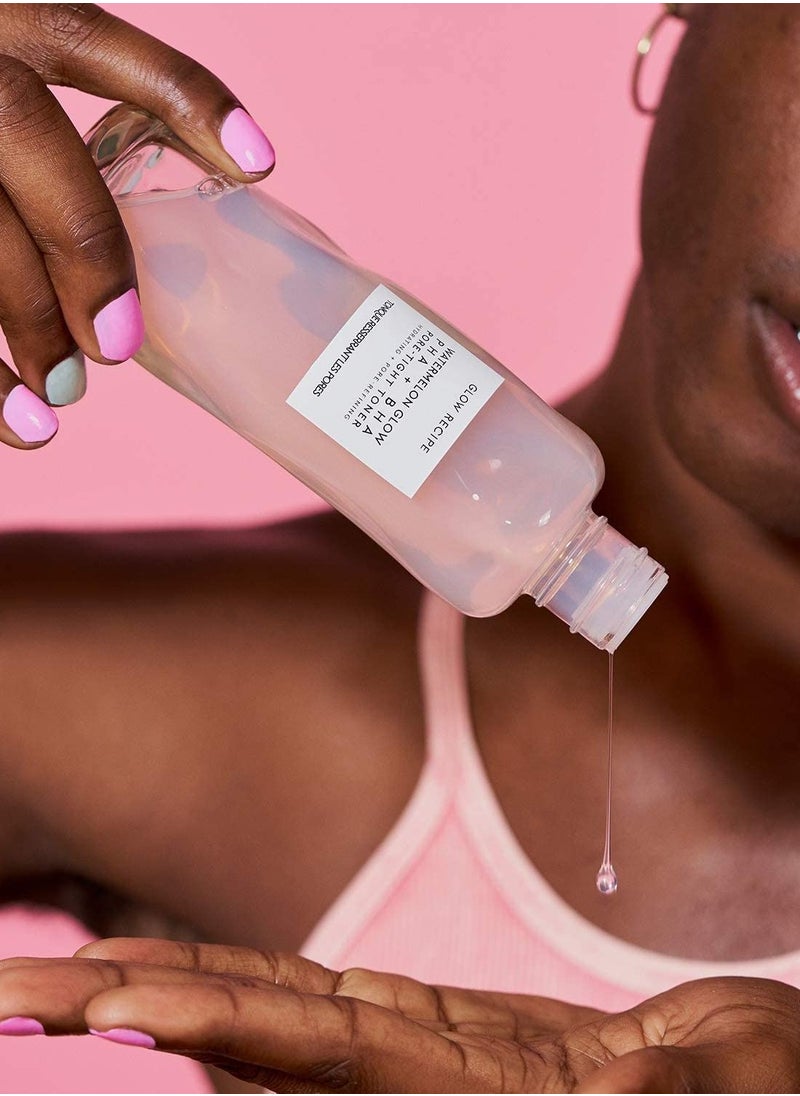 GLOW RECIPE Recipe Watermelon Glow Bha And Pha Pore Tight Facial Toner Hydrating Facial Toner With Hyaluronic Acid Cucumer And Tea Trea Extract To Help Tighten Pores For Smooth And Dewy Skin  - Image 3