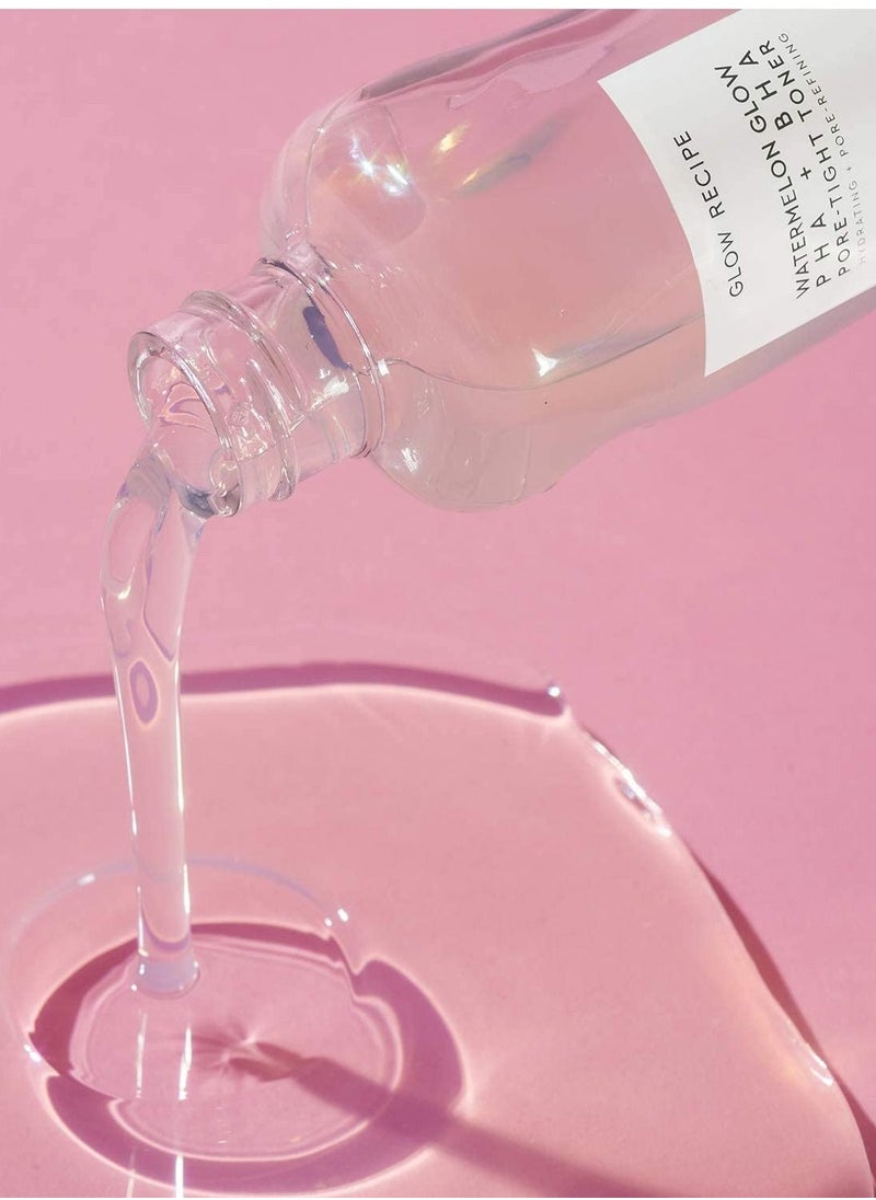 GLOW RECIPE Recipe Watermelon Glow Bha And Pha Pore Tight Facial Toner Hydrating Facial Toner With Hyaluronic Acid Cucumer And Tea Trea Extract To Help Tighten Pores For Smooth And Dewy Skin  - Image 2