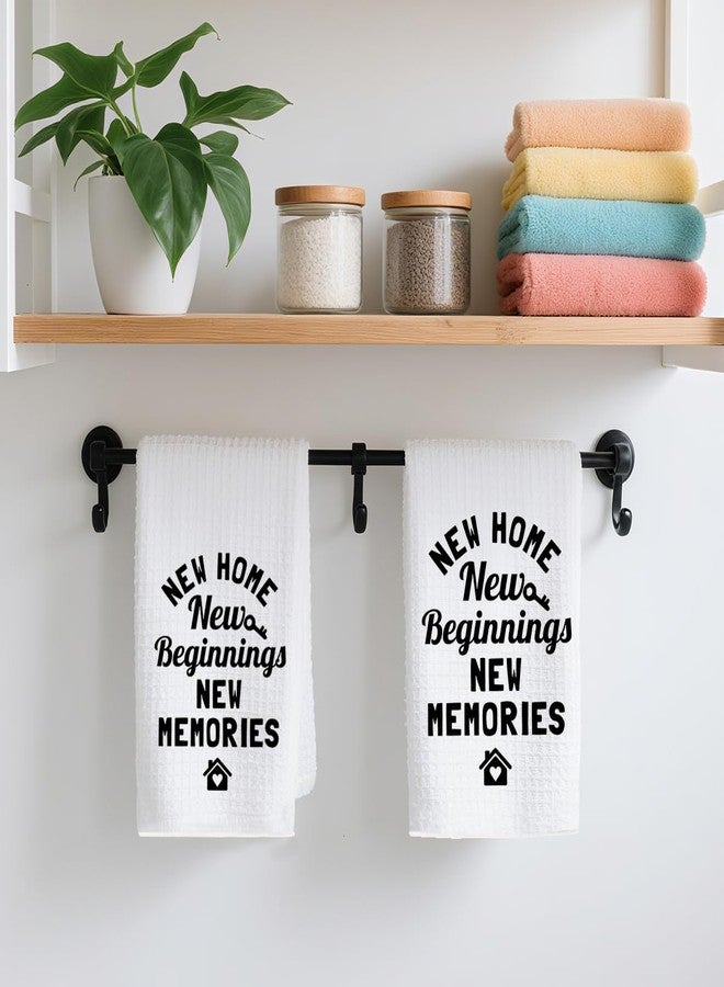 XFN 2PCS Housewarming Gifts New Home for Women Kitchen Towels, Reusable Absorbent Waffle Weave Dish Tea Towels for Cleaning Cooking Baking, Microfiber Kitchen Towel, Farmhouse Gifts for Family Friend - Image 4