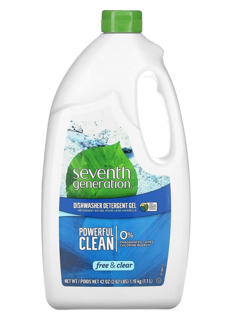 Seventh Generation Dishwasher Detergent Gel No Fragrances No Additives 42 oz 1.19 kg