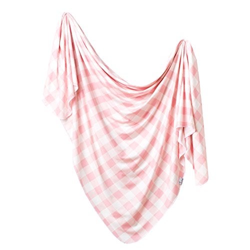 Copper Pearl Large Premium Knit Baby Swaddle Receiving Blanket London - Image 1