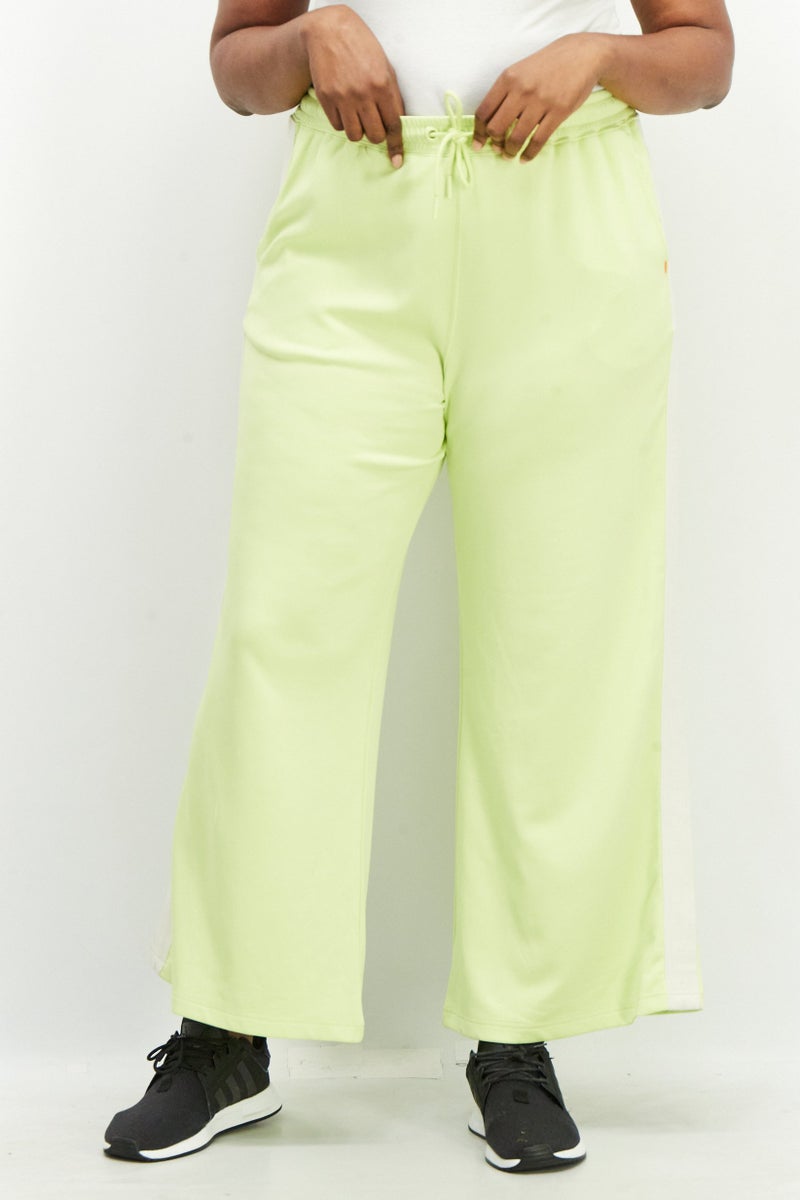 TRIBE OF 6 Women Regular Fit High Wasted Wide Leg Pant, Lime - Image 1