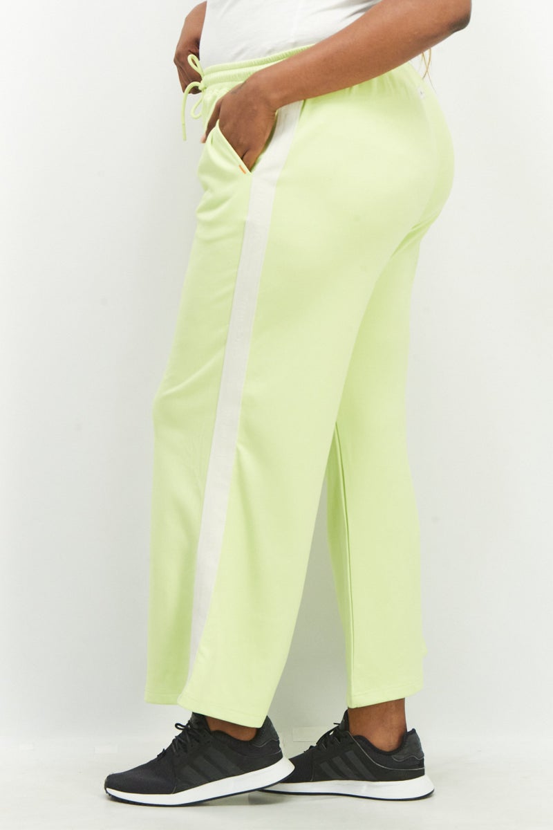TRIBE OF 6 Women Regular Fit High Wasted Wide Leg Pant, Lime - Image 4