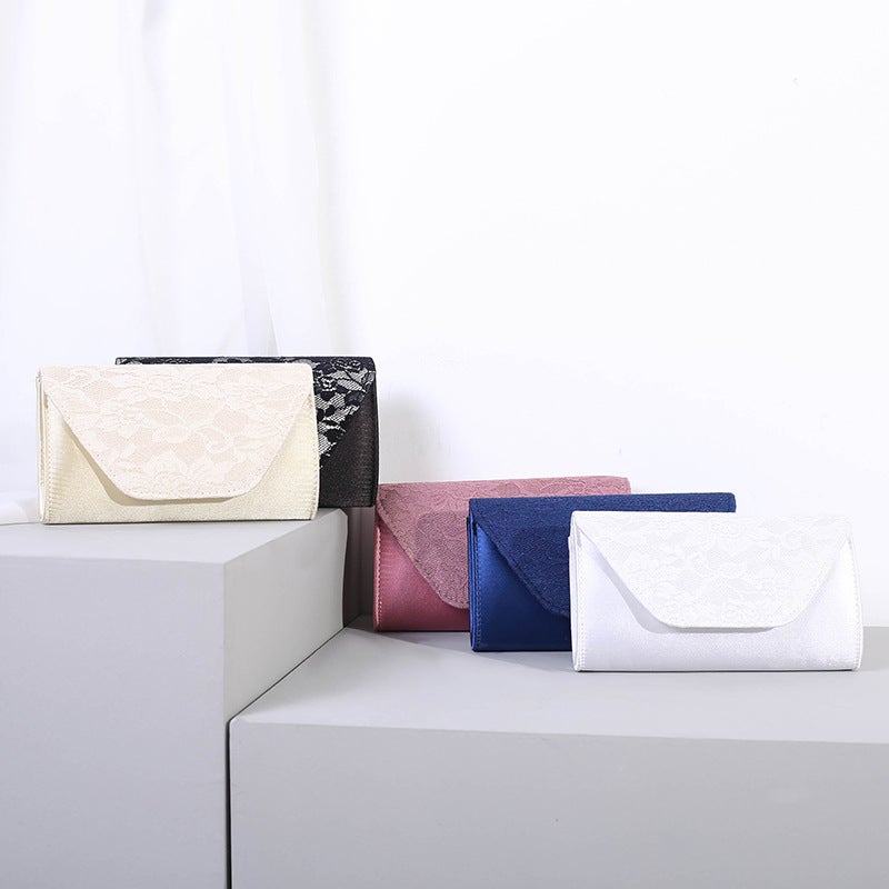 Evening Bag Water-Soluble Lace Envelope Bag Banquet Evening Bag Clutch Bag Fashionable Women'S Bag - Image 2