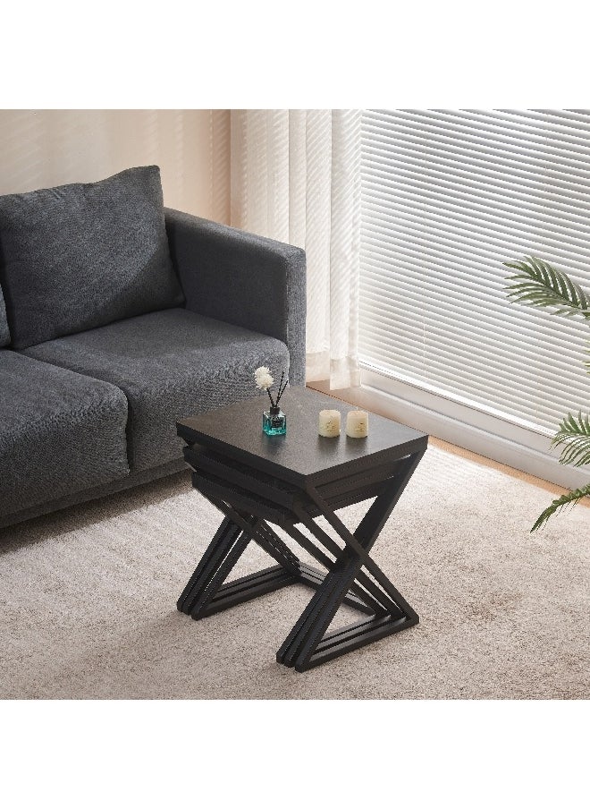 Home Box Ascot 3-Piece Nesting Tables Set 40 x 50 x 45 cm  - Image 3