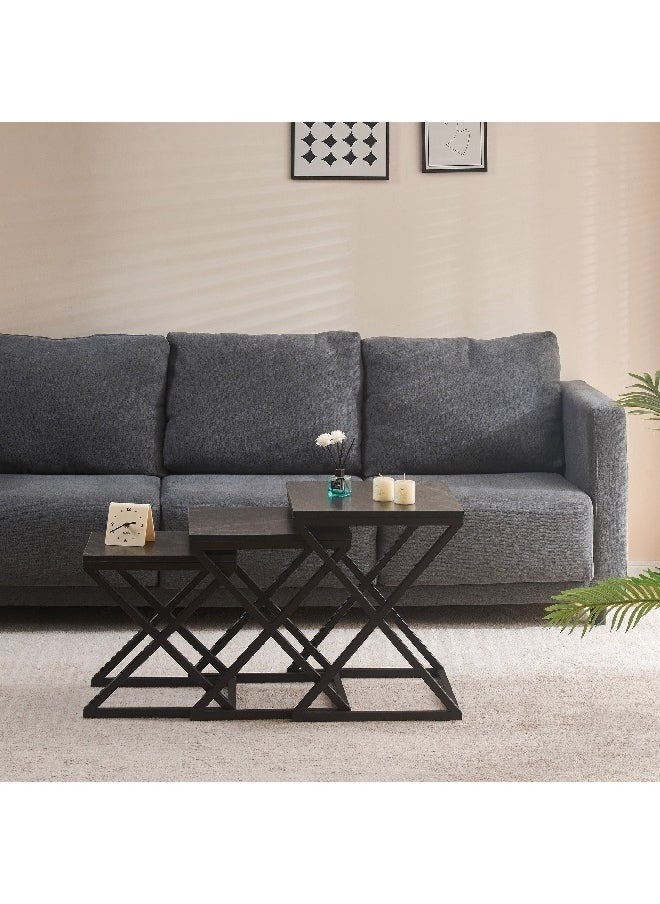 Home Box Ascot 3-Piece Nesting Tables Set 40 x 50 x 45 cm  - Image 1