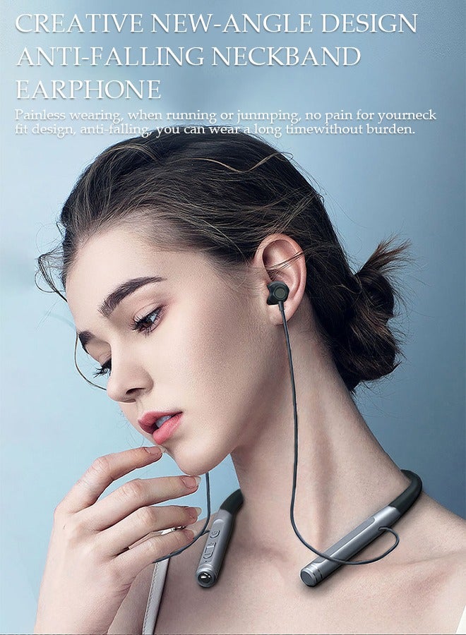 DUNISO Wireless Headphones Bluetooth 5.2 Open Ear Headphones with TF Card Slot and Flashlight Sweatproof Sport Headset for Running Cycling Driving Hiking  - Image 5