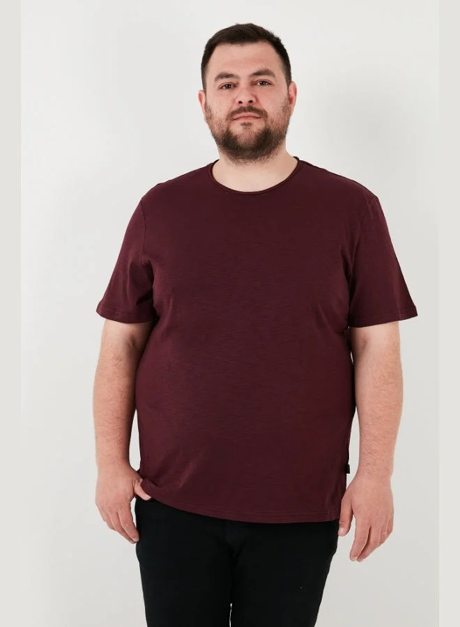 Buratti  Buratti Cotton Regular Fit Plus Size T-Shirt Men's T-SHIRT 59020001B for Men | Best Price UAE