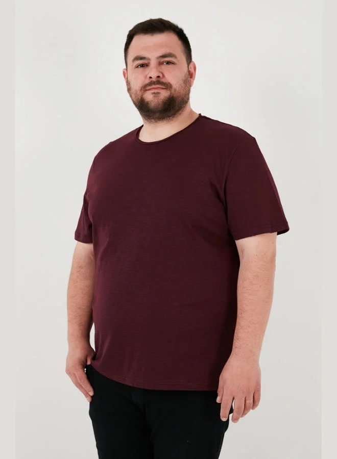 Buratti  Buratti Cotton Regular Fit Plus Size T-Shirt Men's T-SHIRT 59020001B for Men | Best Price UAE