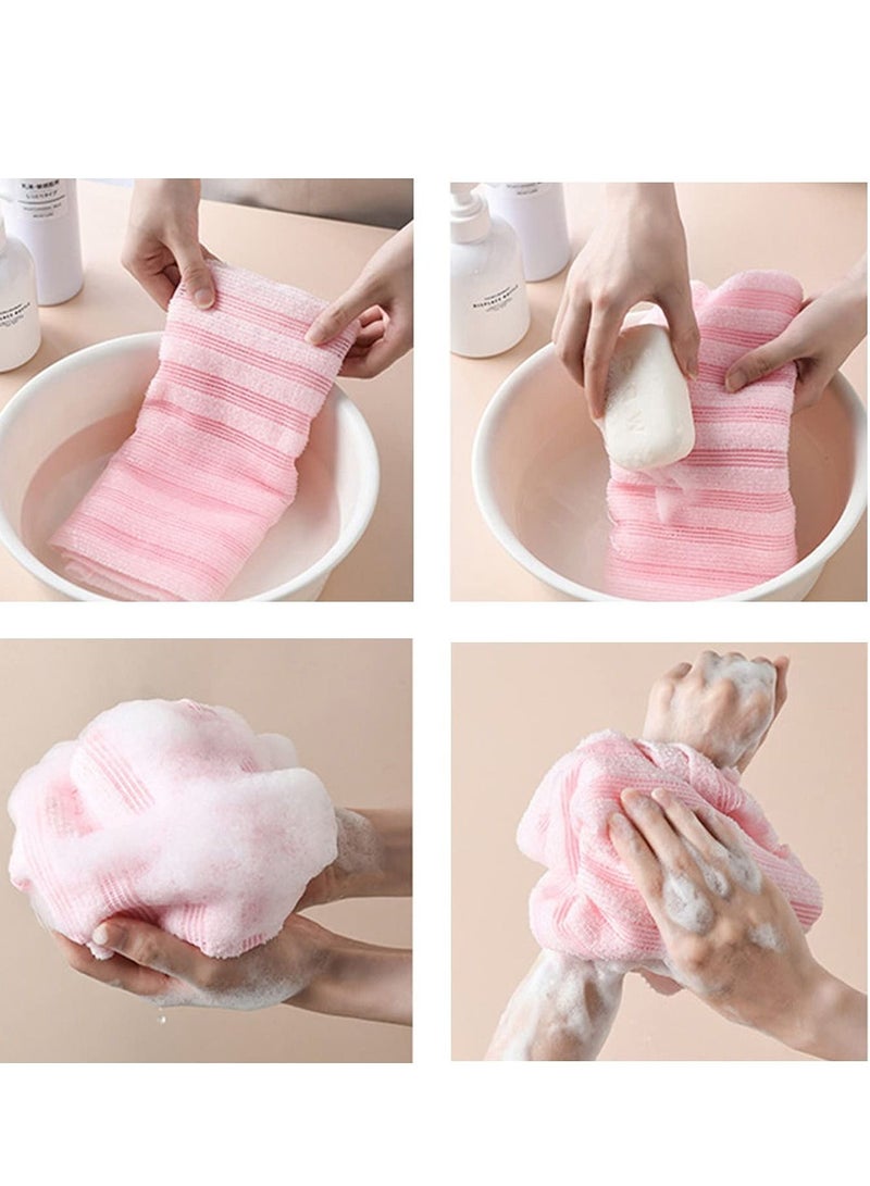 2 Pack Magic Body Back Scrubber for Shower Washer Bath Wash Cloth Washcloth to Cleaning Massage - Image 4